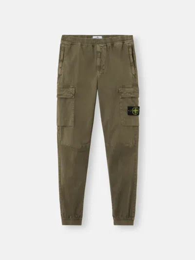 STONE ISLAND 3100033 STRETCH ORGANIC BROKEN TWILL COTTON 'OLD' EFFECT