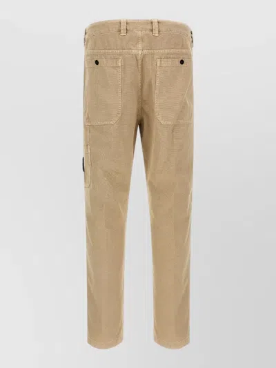 Stone Island 3100037 Mens Trousers Belt Loops Pockets In Animal Print