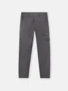 Stone Island Regular-fit Chino Trousers With Natural Weather Protection In Gray