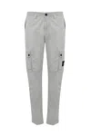 Stone Island 3100303 Trousers In Old Effect Canvas In Gray