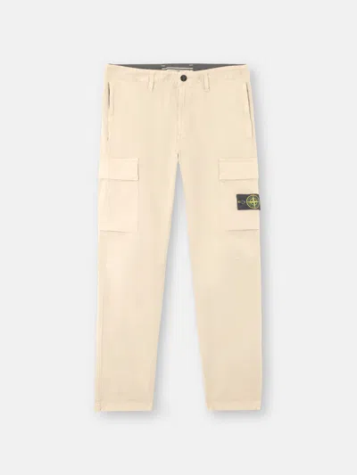 Stone Island 3100304 Supima Cotton Twill Stretch-tc In Brown