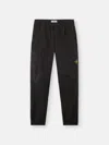 Stone Island 3100016 Supima Cotton Twill Stretch-tc In Black