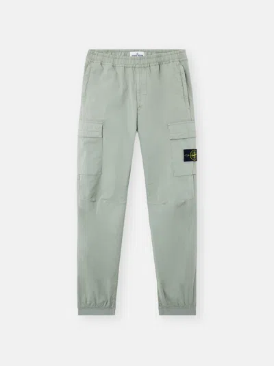 Stone Island 3100313 Supima Cotton Twill Stretch-tc In Sage Green