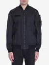 Stone Island 3l Tc Membrane Bomber Jacket In Black