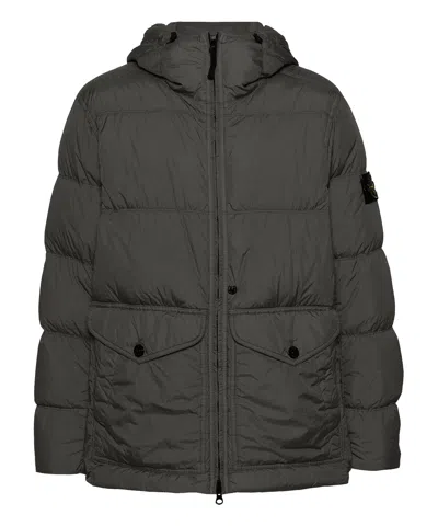 Stone Island 40723 Crinkle Reps R-ny Down Jacket In Grey