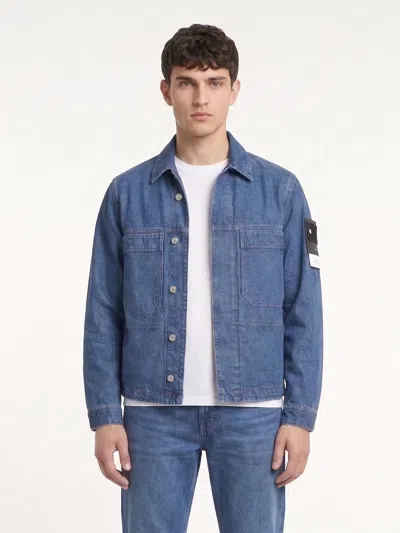 Stone Island 4100006 Denim Jacket In Blue