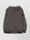 Stone Island 4100013 Hooded Down Jacket In Gray