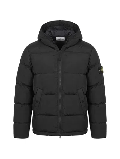 Stone Island 4100019 Nylon Metal In Econyl Jacket In Black
