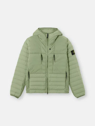 Stone Island Green 4100020 Seamless Tunnel Nylon Down-tc Jacket