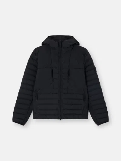 Stone Island 4100020 Seamless Tunnel Nylon Down-tc In Black