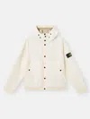 Stone Island Padded Hooded Jacket With Anti-drop And Wind Resistance In Neutral