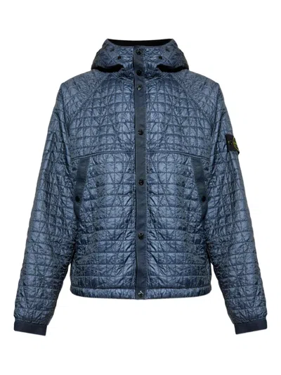 STONE ISLAND 4100023 QUILTED LOGO-PATCH JACKET