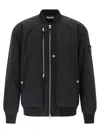 Stone Island Compass-badge Bomber Jacket In Black