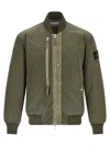 Stone Island Long-sleeved Bomber Jacket In Green