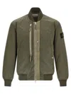 Stone Island Long-sleeved Bomber Jacket In Green