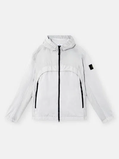 Stone Island 4100041 Crinkle Reps R-ny In Pearl Grey