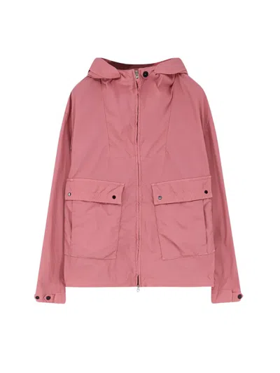 Stone Island 4100052 Light Compact Touch Poly-tc Jacket In Pink