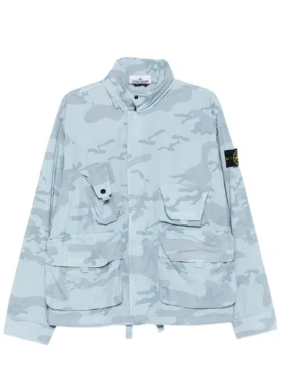 Stone Island 4100071 Jacket In Blue