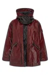 Stone Island 4100079 Uneven Ripstop Prismatico Puffer Jackets Bordeaux In Burgundy