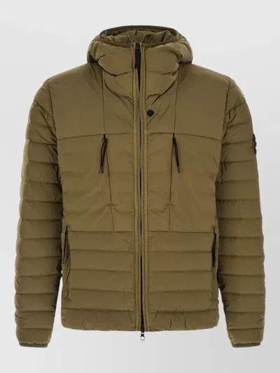 Stone Island Green Quilted Hood Jacket