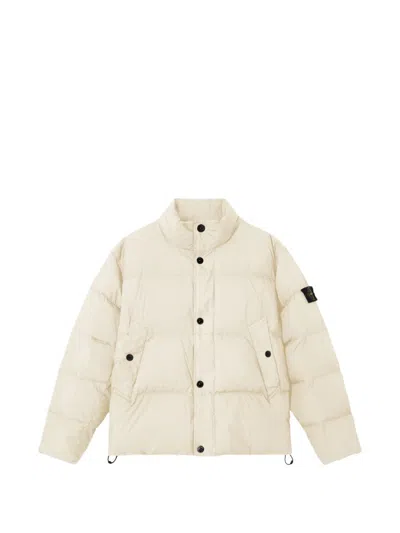 Stone Island 4100109 Crinkle Reps Ny Jacket In Neutral