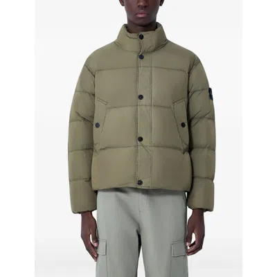 Stone Island 4100109 Crinkle Reps Ny Jackets In Green
