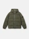 Stone Island Khaki 41419 Nylon Metal Econyl Down Jacket In Musk Green