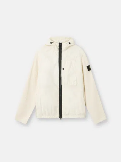 Stone Island Compass-badge Jacket In White