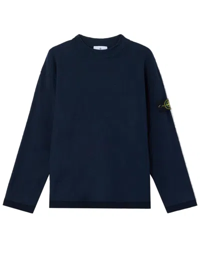 Stone Island 5100044 Plush Stitch In Blue