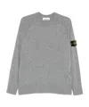 Stone Island Jersey With Logo In Gray