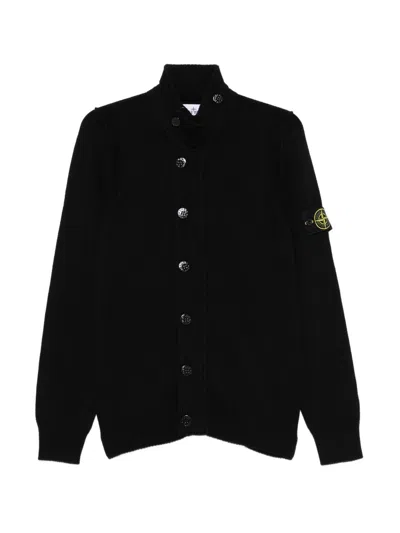 Stone Island 5100047 Cardigan In Black