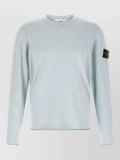 Stone Island 5100052 Crew Neck Sweater Long Sleeves In Blue