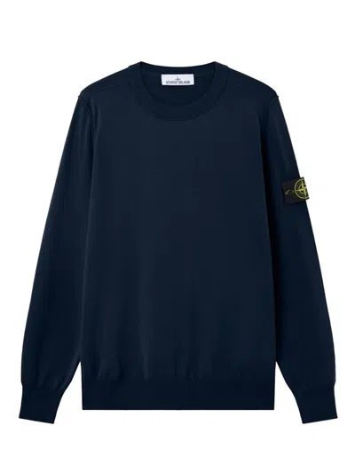 Stone Island 5100053 Soft Oeganic Cotton In Blue