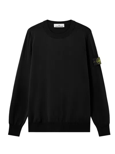 Stone Island 5100053 Soft Oeganic Cotton In Black