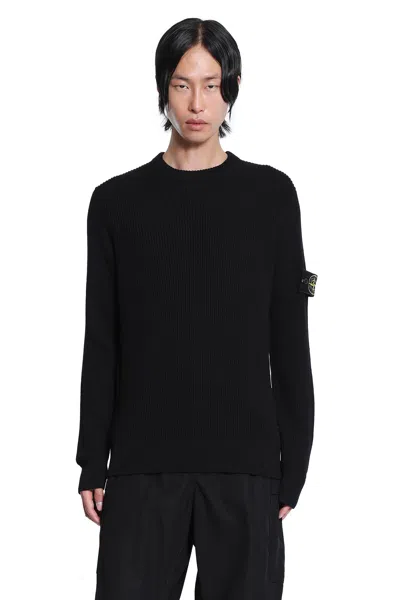Stone Island 5100053 Soft Organic Cotton Sweater In Black