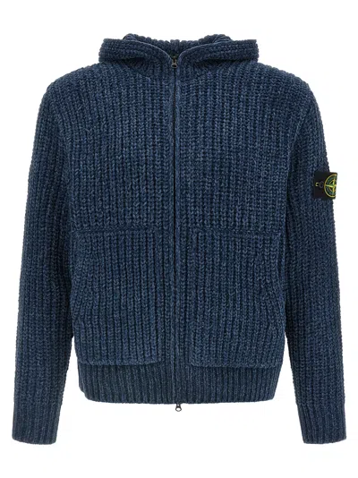 Stone Island '5100065' Cardigan In Blue