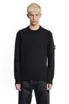 Stone Island Brushed Organic Cotton Sweatshirt In Black
