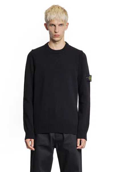 Stone Island 5100072 Lambswool Sweater In Black