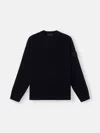 Stone Island Stretch Cotton Fleece In Black