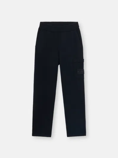 Stone Island 580fa Geelong Rws Wool  Ghost In Navy Blue