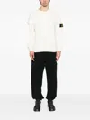 Stone Island 6100008 Patch-pocket Cotton Sweatshirt In White