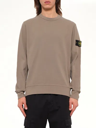 Stone Island 6100017 Organic Cotton Sweatshirt In Gray