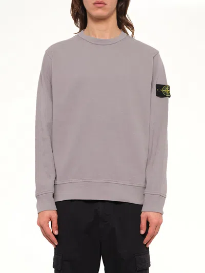 Stone Island 6100017 Organic Cotton Sweatshirt In Gray
