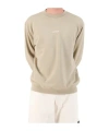 Stone Island Mens Desert Graphic-print Crewneck Cotton-jersey Sweatshirt In Neutral
