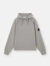 Stone Island 6100023 Brushed Organic Cotton Fleece In Gray