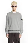 Stone Island 6100028 Brushed Organic Cotton Fleece Sweatshirt In Gray