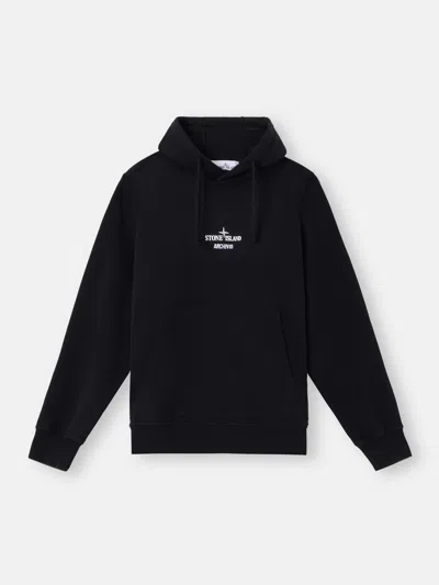 Stone Island 6100039 Cotton Fleece In Black