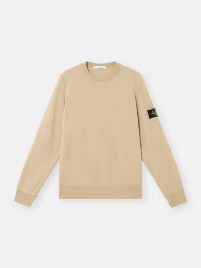 Stone Island 6100044 Organic Cotton Fleece In Nude & Neutrals