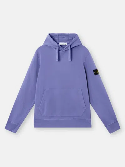 Stone Island 6100045 Organic Cotton Fleece In Lavender