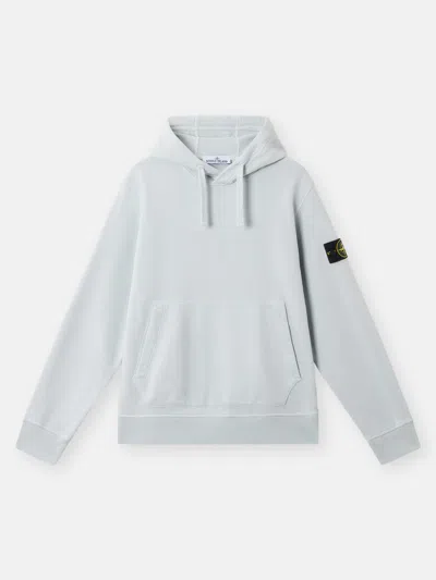 Stone Island 6100045 Organic Cotton Fleece In Sky Blue